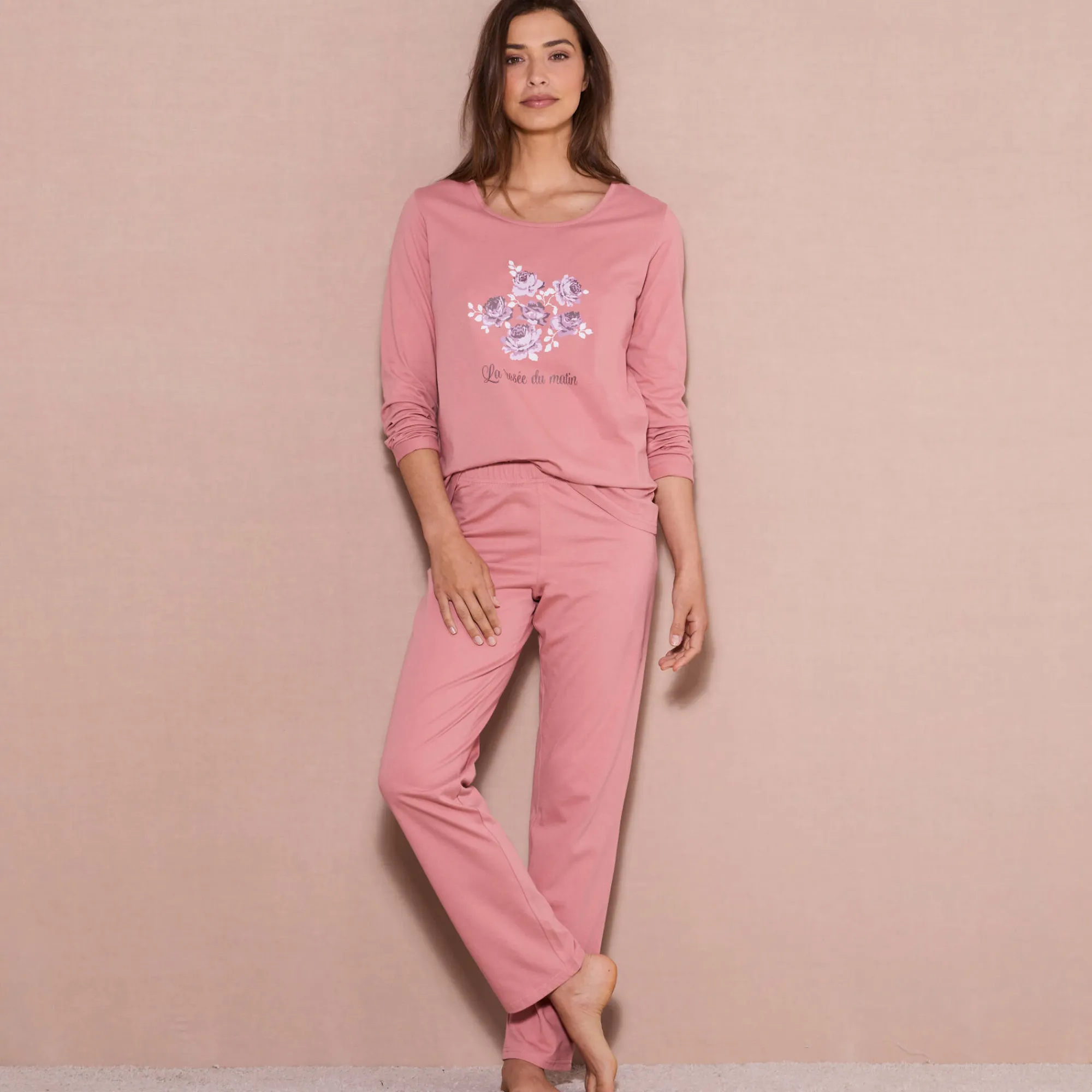 Pyjama<Blancheporte Pyjama met lange mouwen roze