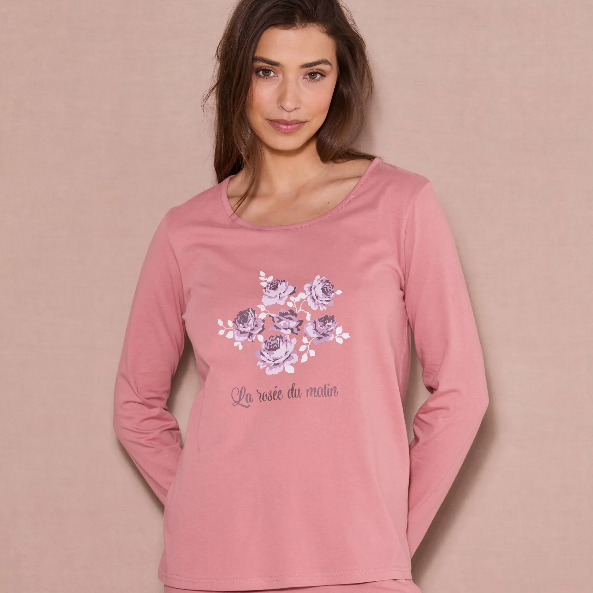 Pyjama<Blancheporte Pyjama met lange mouwen roze