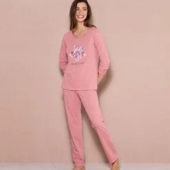 Pyjama<Blancheporte Pyjama met lange mouwen roze