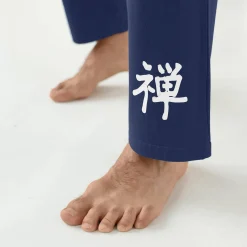 Pyjama En Kamerjas<Blancheporte Pyjama met lange mouwen en bamboemotief ecru / indigo