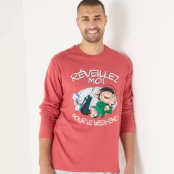 Pyjama En Kamerjas<Blancheporte Pyjama met lange mouwen Guust Flater rood / grijs