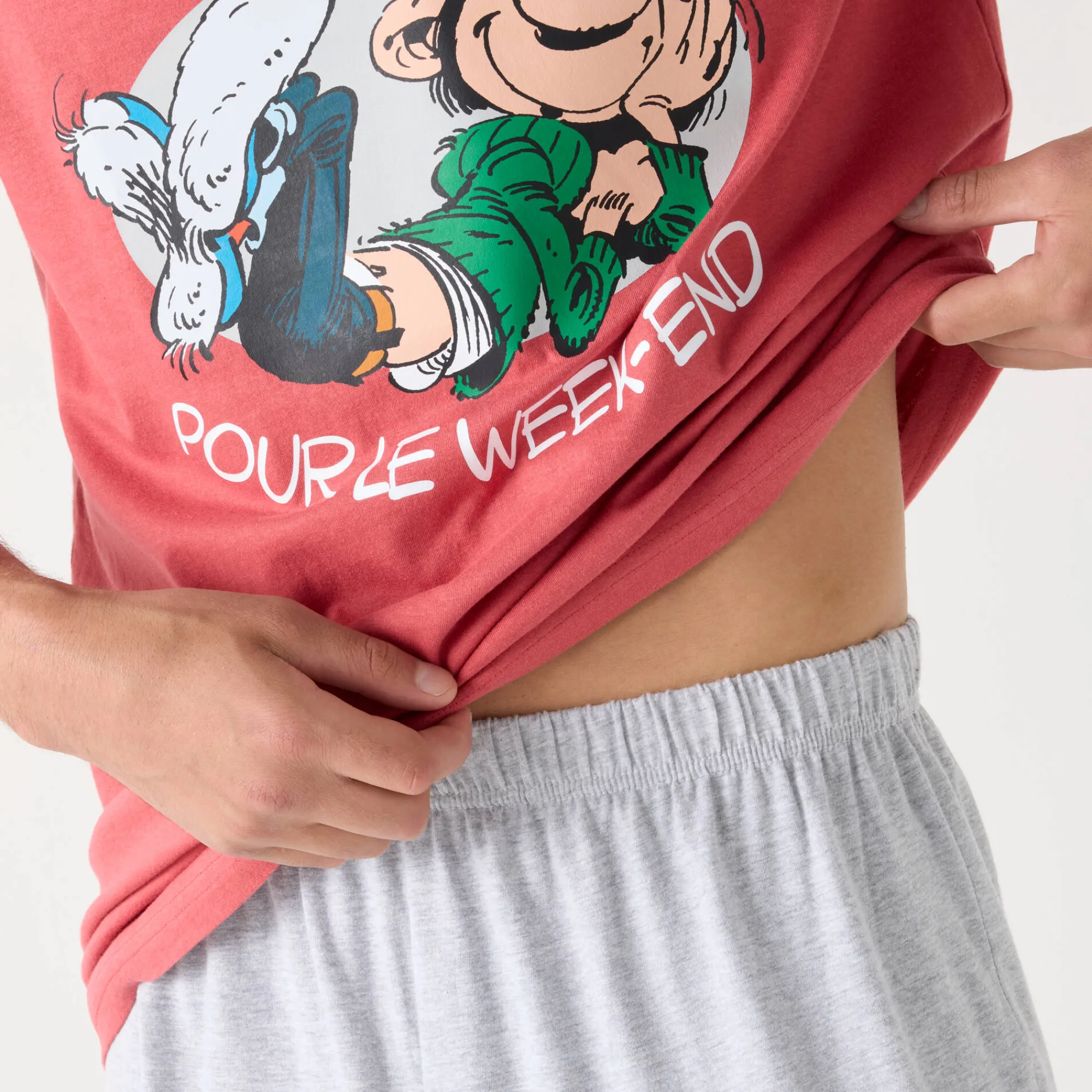 Pyjama En Kamerjas<Blancheporte Pyjama met lange mouwen Guust Flater rood / grijs