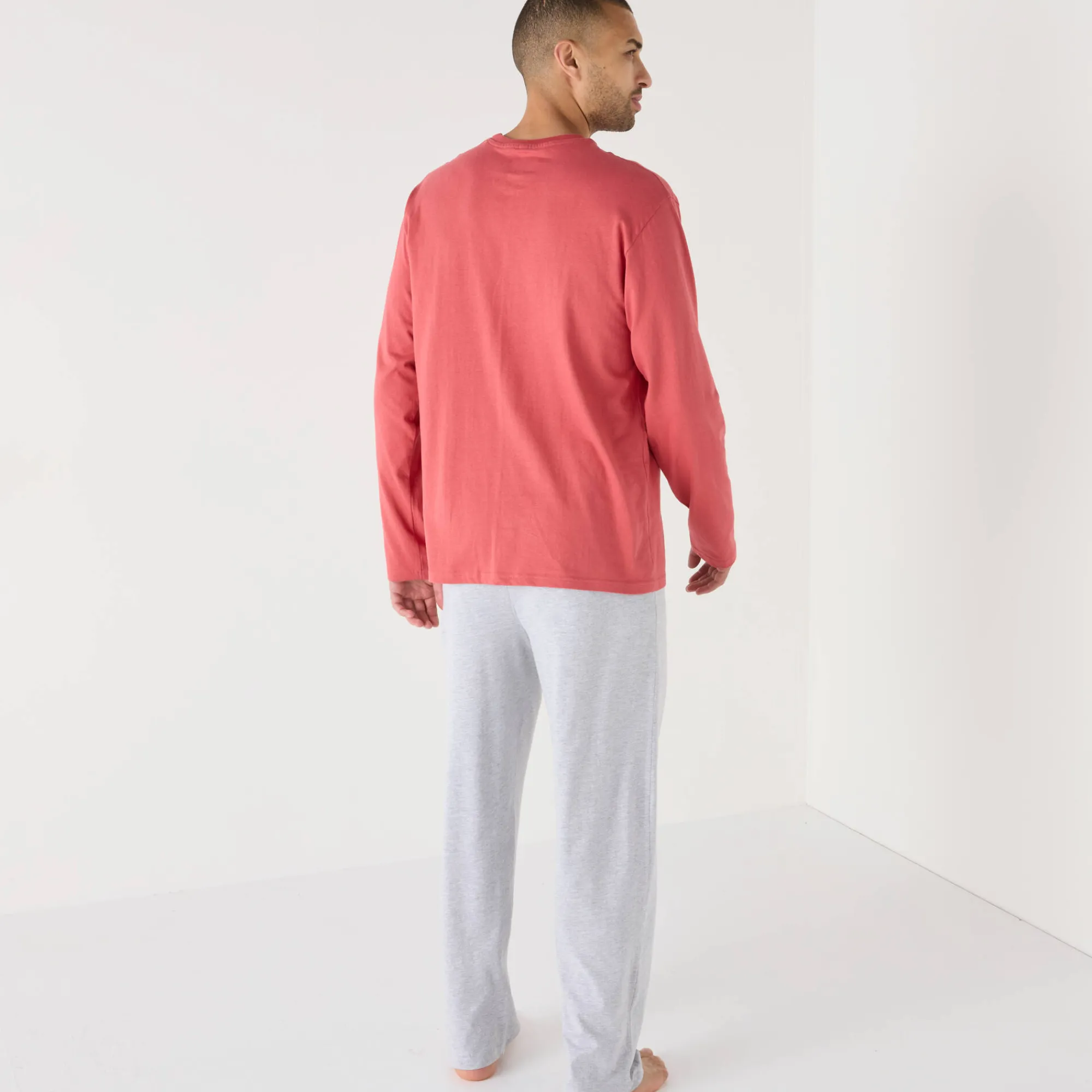 Pyjama En Kamerjas<Blancheporte Pyjama met lange mouwen Guust Flater rood / grijs