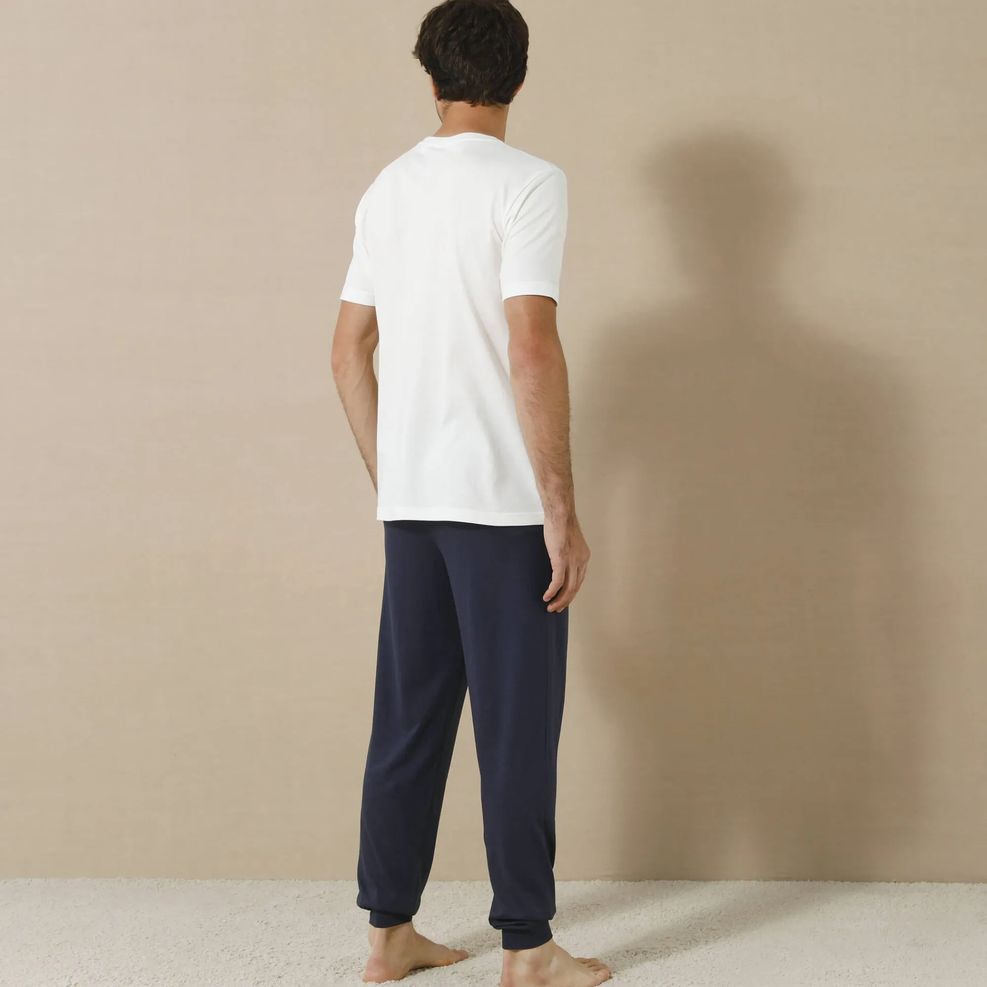 Pyjama En Kamerjas<Blancheporte Pyjama met ronde hals, Gaston Lagaffe® ecru / marine