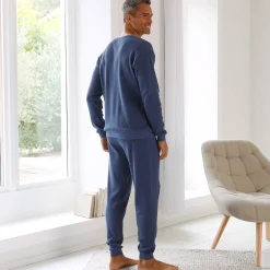 Pyjama En Kamerjas<Blancheporte Pyjama met Tunesische hals en lange mouwen, bijenraattricot jeansblauw