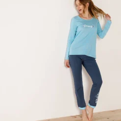 Pyjama<Blancheporte Pyjamabroek - effen marine