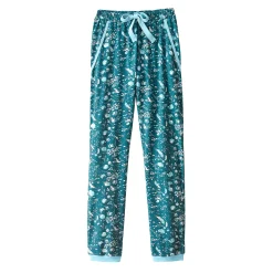 Pyjama<Blancheporte Pyjamabroek - groen met bloemenprint smaragd