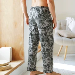 Pyjama En Kamerjas<Blancheporte Pyjamabroek in bedrukt katoen grijs / zwart