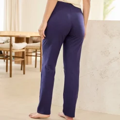 Pyjama<Blancheporte Pyjamabroek met bloemenprint marine