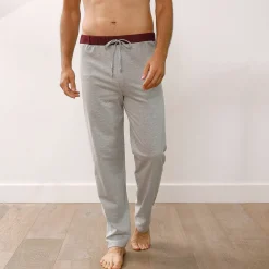 Pyjama En Kamerjas<Blancheporte Pyjamabroek met rechte pijpen - set van 2 grijs + bordeaux
