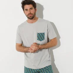Pyjama En Kamerjas<Blancheporte Pyjamashirt met korte mouwen grijs