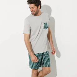 Pyjama En Kamerjas<Blancheporte Pyjamashirt met korte mouwen grijs