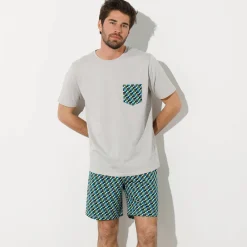 Pyjama En Kamerjas<Blancheporte Pyjamashirt met korte mouwen grijs