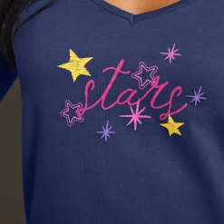 Pyjama<Blancheporte Pyjamashirt met lange mouwen en print Estrella marine