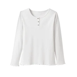 Pyjama<Blancheporte Pyjamashirt met lange mouwen ivoorkleur