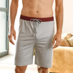 Pyjama En Kamerjas<Blancheporte Pyjamashort - set van 2 grijs + bordeaux