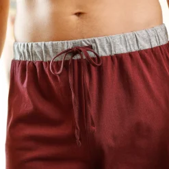 Pyjama En Kamerjas<Blancheporte Pyjamashort - set van 2 grijs + bordeaux