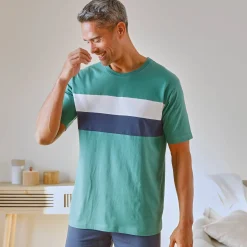 Pyjama En Kamerjas<Blancheporte Pyjama-T-shirt met korte mouwen, groen
