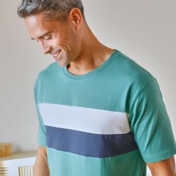 Pyjama En Kamerjas<Blancheporte Pyjama-T-shirt met korte mouwen, groen