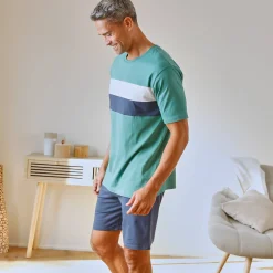 Pyjama En Kamerjas<Blancheporte Pyjama-T-shirt met korte mouwen, groen