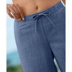 Jeans<Blancheporte Rechte broek in licht denim bleached