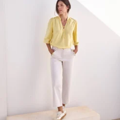 Broek<Blancheporte Rechte broek in 7/8-model ecru
