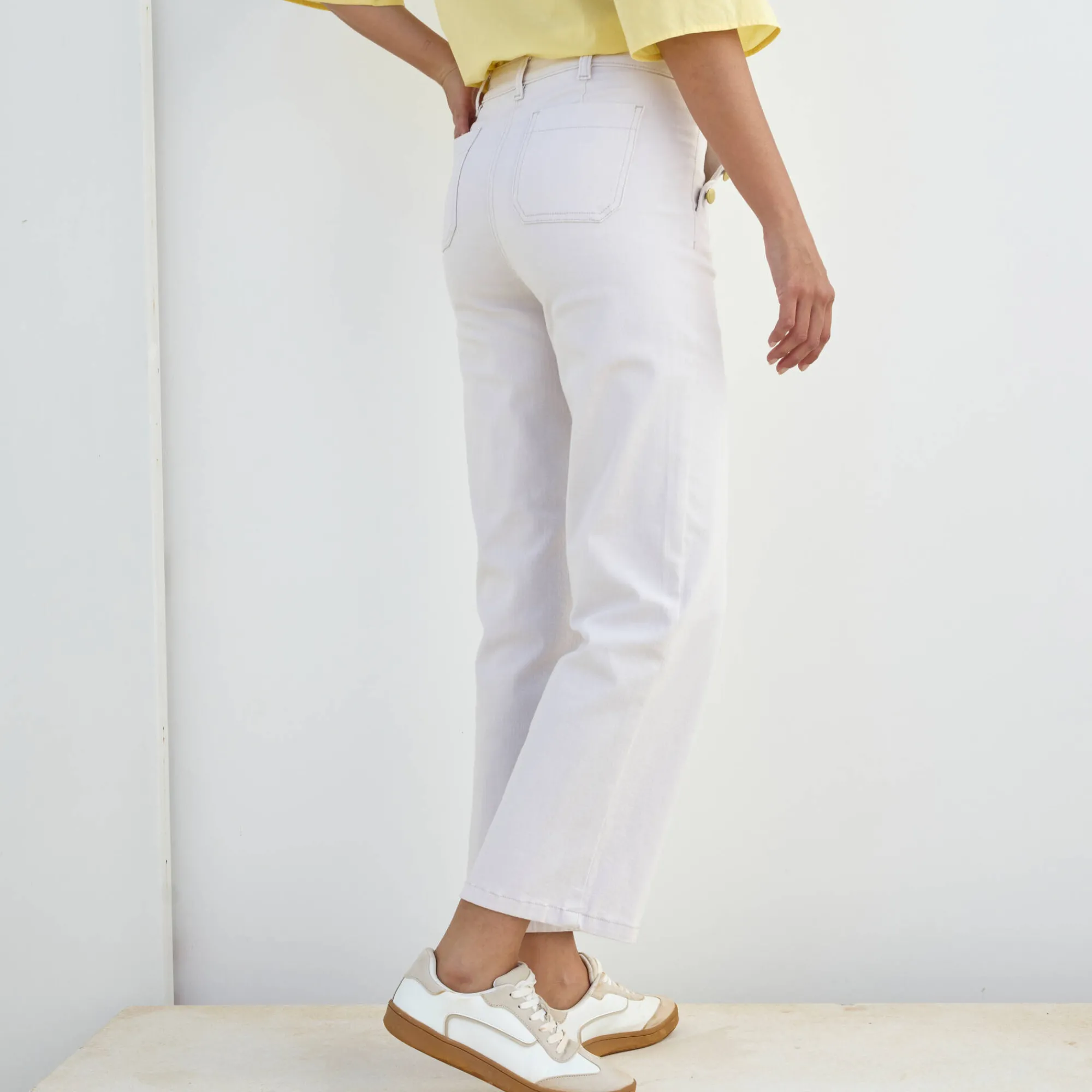 Broek<Blancheporte Rechte broek in 7/8-model ecru