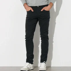 Broek<Blancheporte Rechte broek in rekbare twill zwart