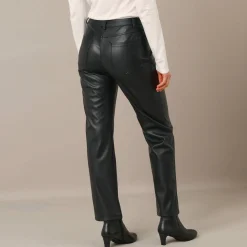 Feestoutfits Dames|Broek<Blancheporte Rechte broek, leeraspect** zwart