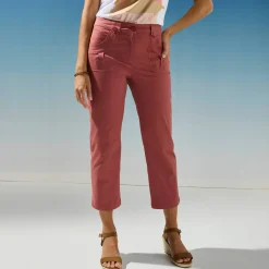 Broek<Blancheporte Rechte 7/8-broek met stretch terracotta