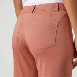 Broek<Blancheporte Rechte 7/8-broek met stretch theeroze