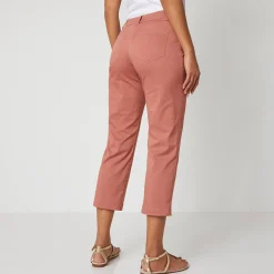 Broek<Blancheporte Rechte 7/8-broek met stretch theeroze