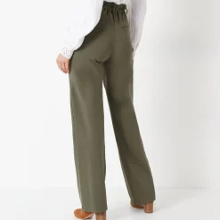 Broek<Blancheporte Rechte broek, milanotricot kaki