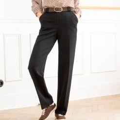 Broek<Blancheporte Rechte broek, milanotricot zwart