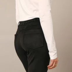 Broek<Blancheporte Rechte broek, suedinetricot zwart