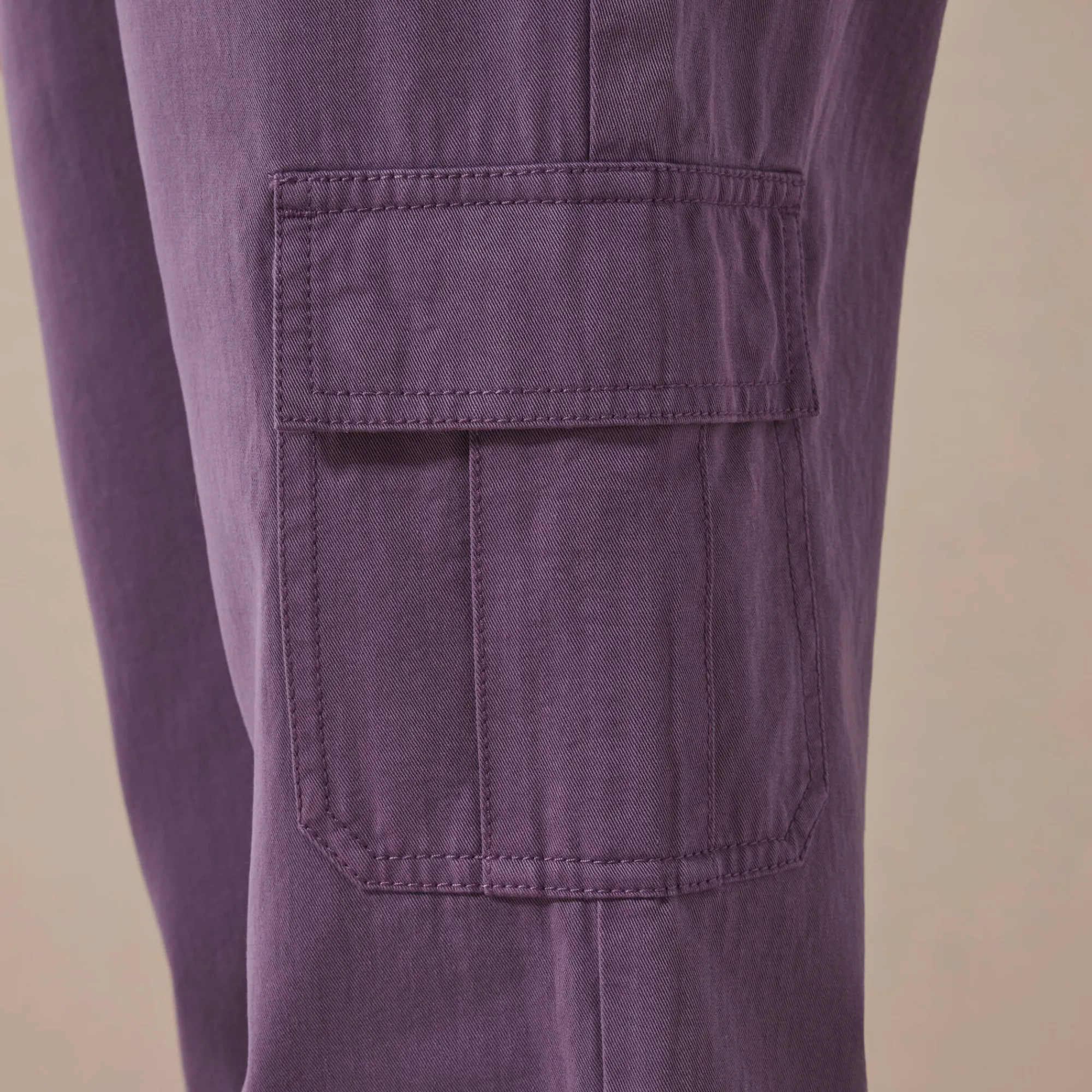 Broek<Blancheporte Rechte cargobroek pruim