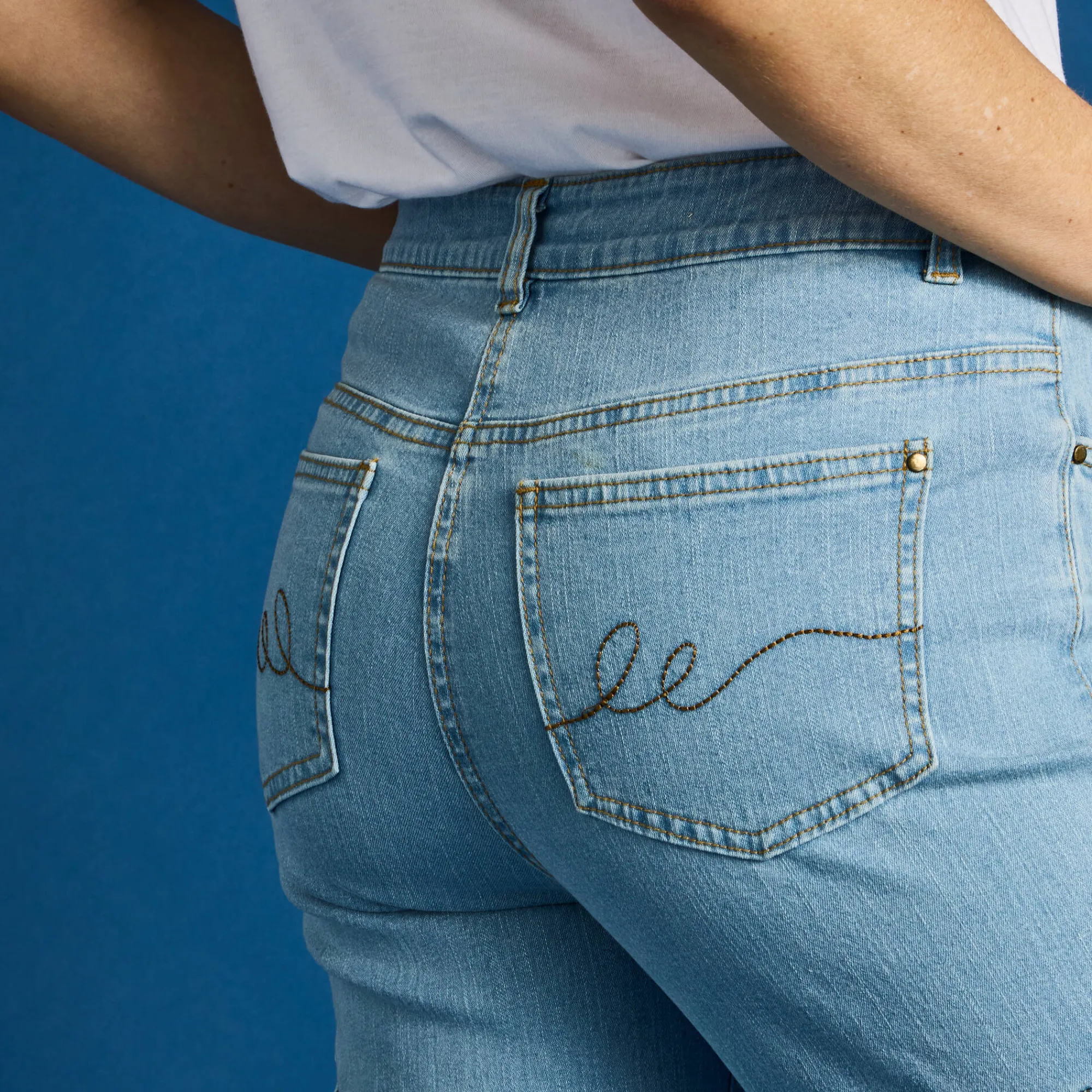 Jeans<Blancheporte Rechte cargobroek bleached