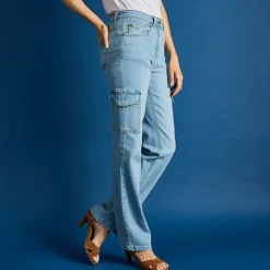 Jeans<Blancheporte Rechte cargobroek bleached