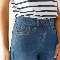 Jeans<Blancheporte Rechte cargobroek stone