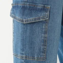 Jeans<Blancheporte Rechte cargobroek stone