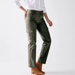 Jeans<Blancheporte Rechte cargojeans kaki