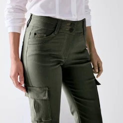 Jeans<Blancheporte Rechte cargojeans kaki