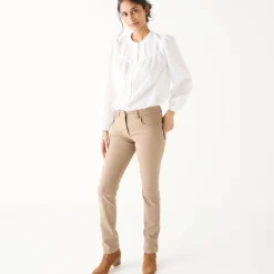 Broek<Blancheporte Rechte jeans, grote lengte beige