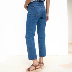 Jeans<Blancheporte Rechte jeans met 5 zakken stone