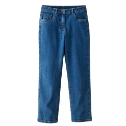 Jeans<Blancheporte Rechte jeans met 5 zakken stone