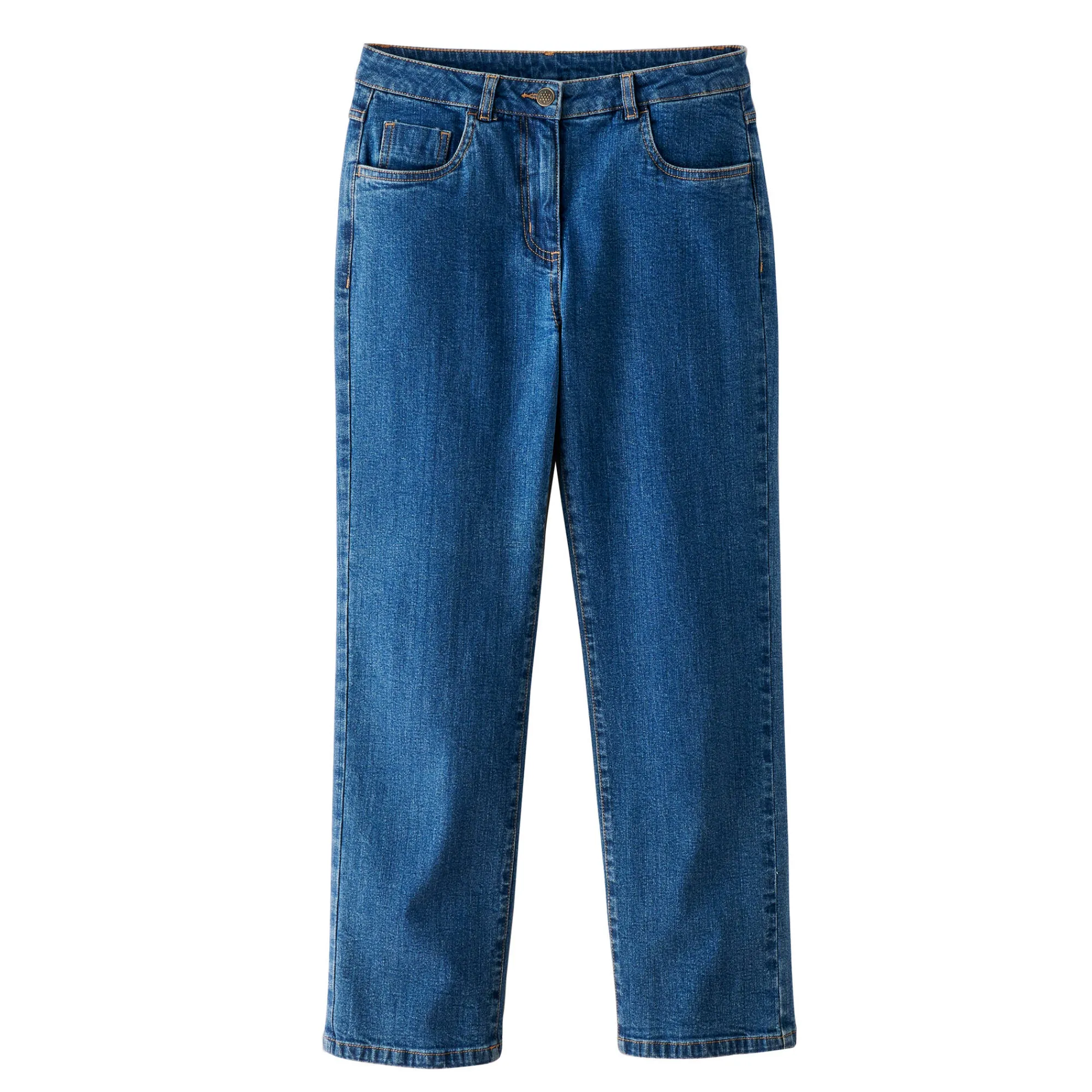 Jeans<Blancheporte Rechte jeans met 5 zakken stone