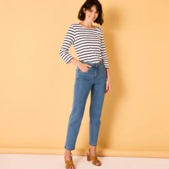 Jeans<Blancheporte Rechte jeans met 5 zakken bleached