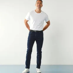 Jeans<Blancheporte Rechte jeans met 5 zakken, ultrastretch denim - L30 dark blue