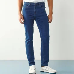 Jeans<Blancheporte Rechte jeans met 5 zakken, ultrastretch denim - L28 stone
