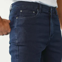 Jeans<Blancheporte Rechte jeans met 5 zakken, ultrastretch denim - L32 dark blue